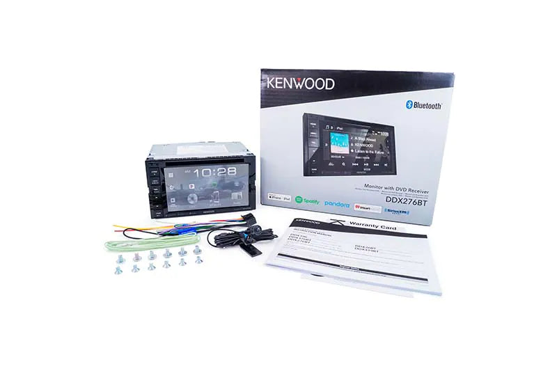 Kenwood DDX276BT DVD Receiver 6.2" Touch Screen 2-DIN USB Rear View Camera Input Bluetooth