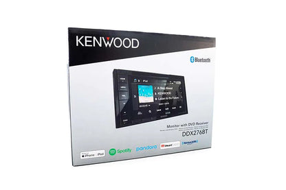 Kenwood DDX276BT DVD Receiver 6.2" Touch Screen 2-DIN USB Rear View Camera Input Bluetooth