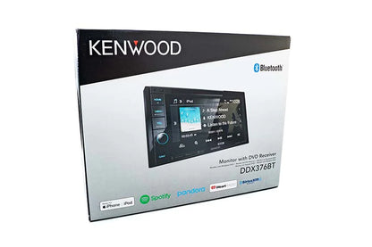 Kenwood DDX376BT Double DIN DVD Receiver 6.1" Touch Screen Bluetooth Maestro Remote App