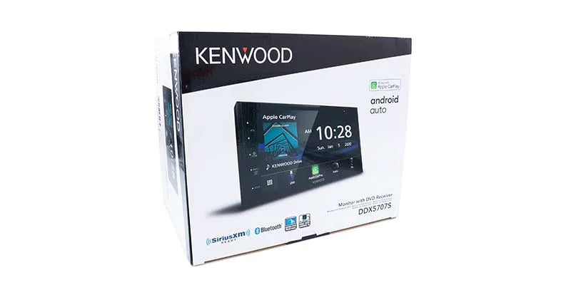 Kenwood DDX5707S DVD Receiver with 6.8" WVGA Monitor Touch Panel Apple CarPlay and Android Auto