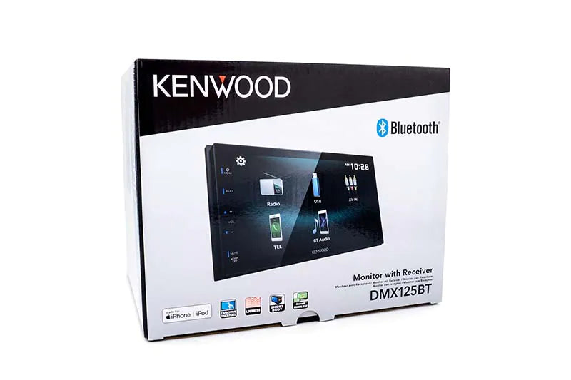 Kenwood DMX125BT Digital Media Receiver with Bluetooth 6.8" Touch Screen Bluetooth USB Mirroring for Android