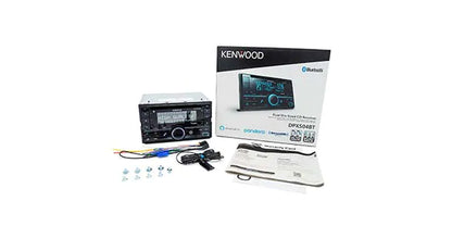 Kenwood DPX504BT Double DIN CD Receiver Bluetooth, Amazon Alexa, Spotify Ready Front USB & Aux In