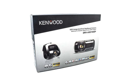 Kenwood DRV-A501WDP Dual Camera package 3.7 Megapixel* Wide Quad Hi-Vision (Front Camera) and 2.0 Megapixel High-Vision (Rear Camera)