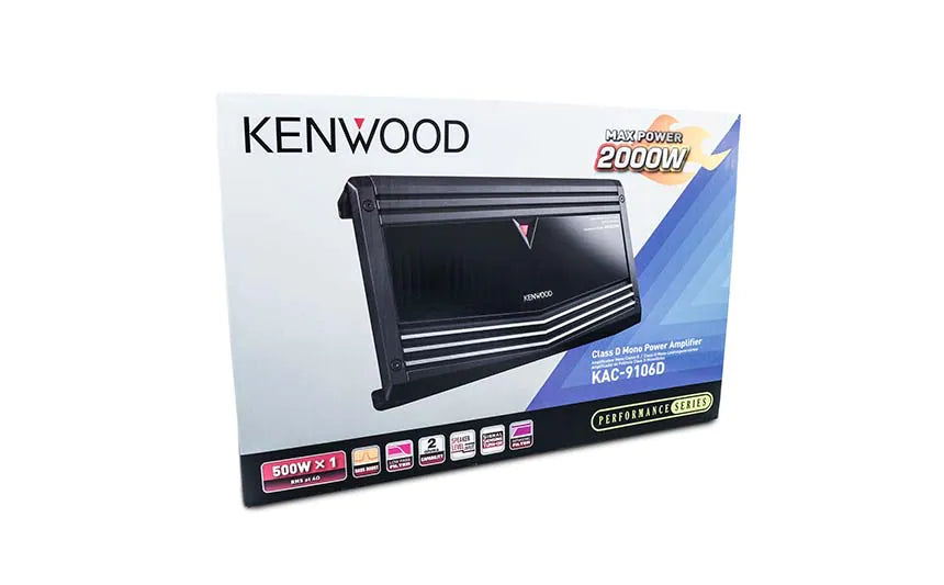 Kenwood KAC-9106D Class D Mono Power Amplifier 2000 Watts Max