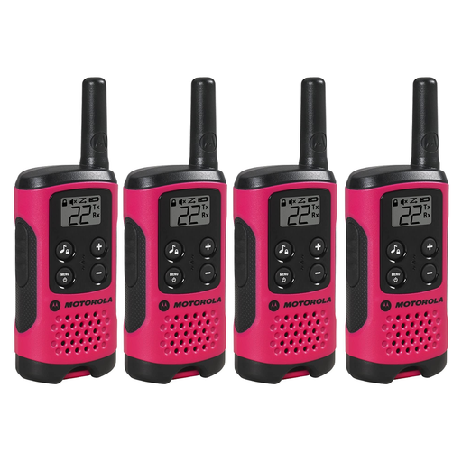 Motorola T107 Talkabout Radio, 4 PACK 2-WAY Radio 16-Mile Range - TuracellUSA