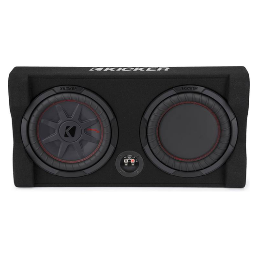 Kicker TRTP 10-Inch Thin Down Firing Subwoofer and Passive Radiator Enclosure, 2-Ohm 48TRTP102