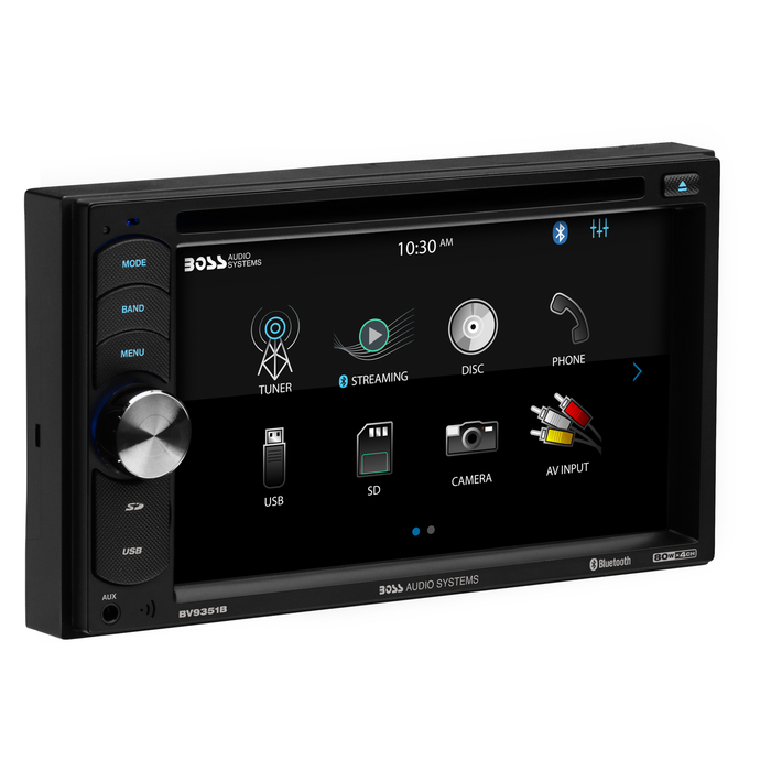 Boss BV9351B 6.2" Double DIN Receiver MP3/CD/DVD Receiver with Bluetooth - TuracellUSA