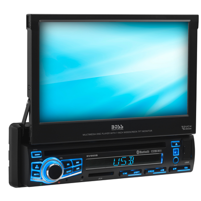 BV860B Boss Audio Car DVD Single Din Bluetooth 7Inch Touchscreen Multi Color - TuracellUSA