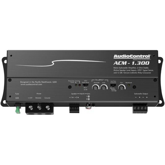 Audiocontrol ACM-1.300 300W Car Amplifier 175 watts RMS x 1 at 4 ohms - TuracellUSA