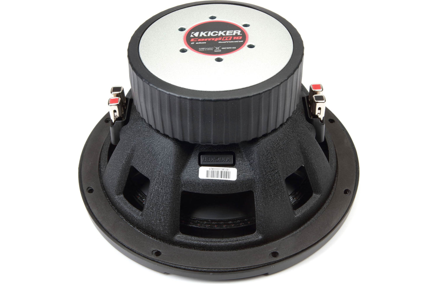 Kicker 48CWR102 CompR Series 10" subwoofer with dual 2-ohm voice coils - TuracellUSA