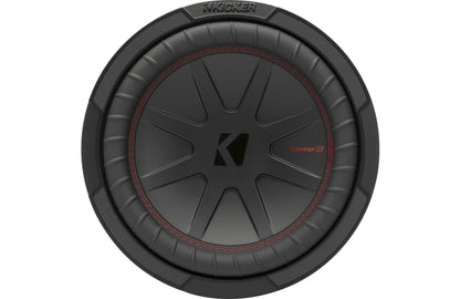 Kicker 48CWR102 CompR Series 10" subwoofer with dual 2-ohm voice coils - TuracellUSA