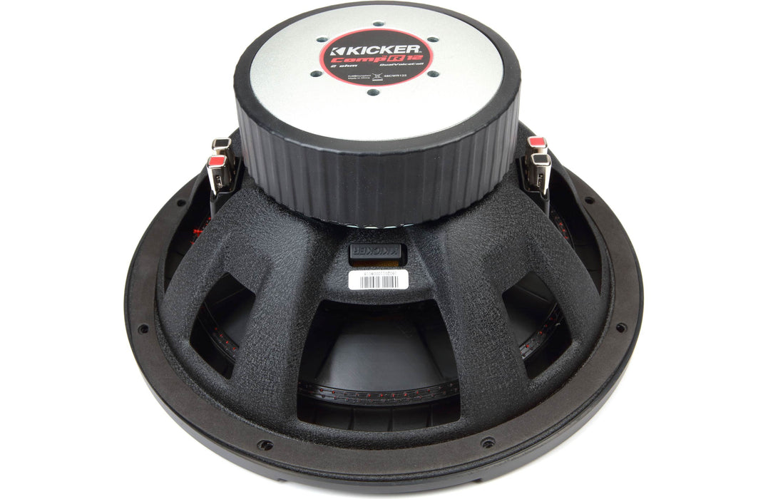 Kicker CompR 48CWR122 CompR Series 12" subwoofer with dual 2-ohm voice coils - TuracellUSA