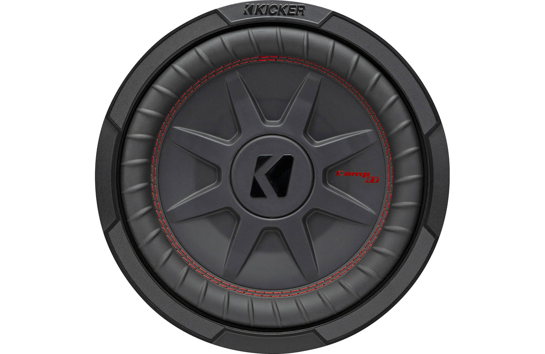 Kicker 48CWRT104 CompRT Series shallow-mount 10" subwoofer with dual 4-ohm voice coils - TuracellUSA