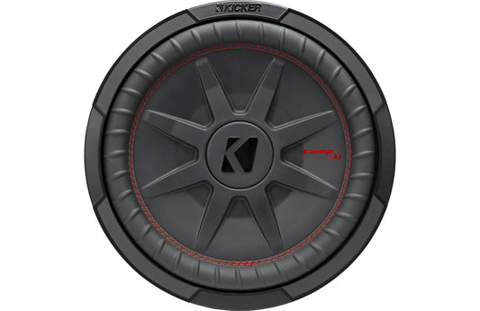 Kicker 48CWRT122 CompRT Series shallow-mount 12" subwoofer with dual 2-ohm voice coils - TuracellUSA