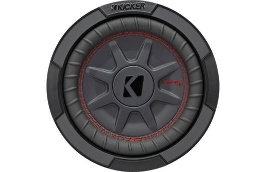 Kicker 48CWRT82 CompRT Series shallow-mount 8" subwoofer with dual 2-ohm voice coils - TuracellUSA