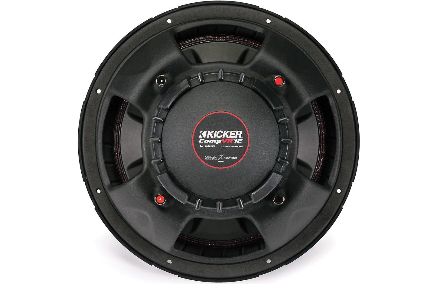 Kicker CompVR 43CVR124 12" subwoofer with dual 4-ohm voice coils - TuracellUSA