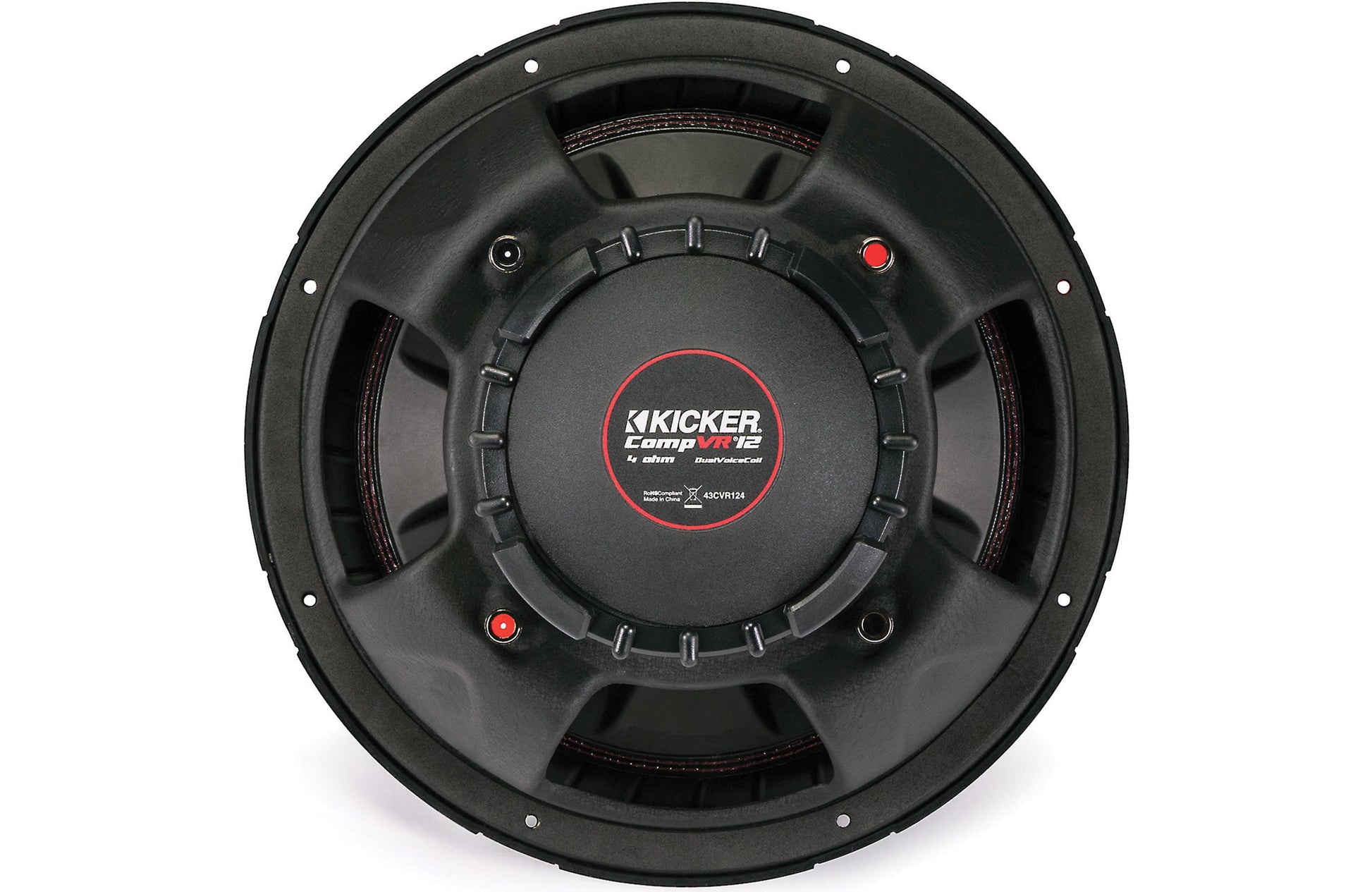 Kicker CompVR 43CVR124 12" subwoofer with dual 4-ohm voice coils - TuracellUSA