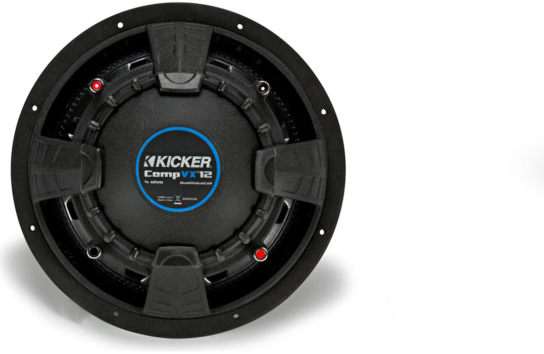 Kicker 44CVX124 CompVX Series 12" subwoofer with dual 4-ohm voice coils - TuracellUSA