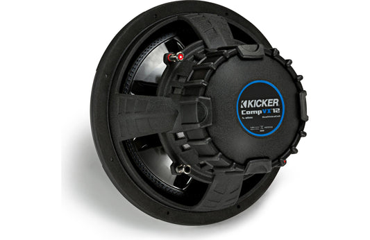 Kicker 44CVX124 CompVX Series 12" subwoofer with dual 4-ohm voice coils - TuracellUSA