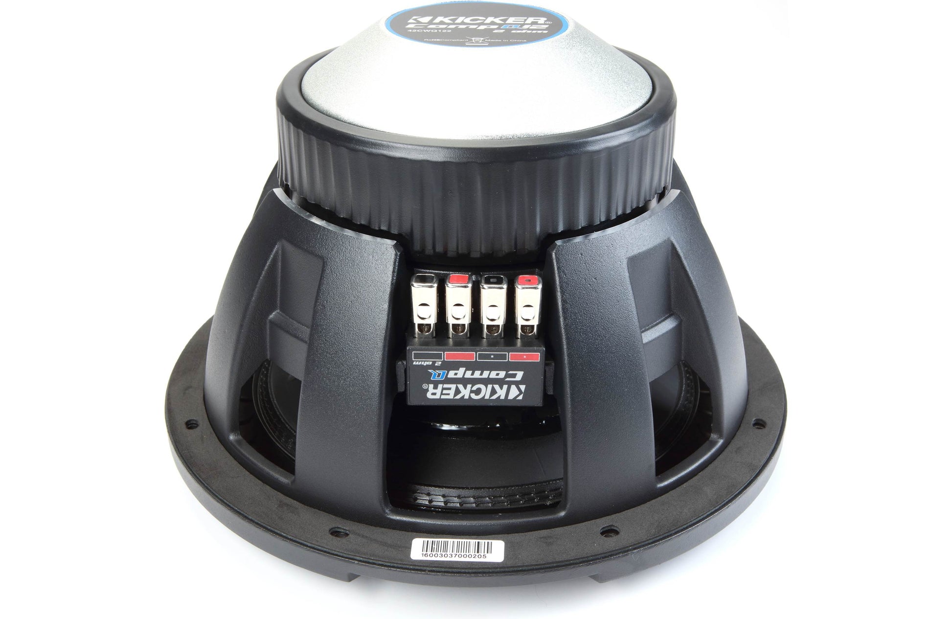 Kicker Q-Class 42CWQ122 CompQ Series 12" subwoofer with dual 2-ohm voice coils - TuracellUSA