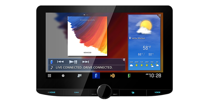 Kenwood DMX1037S 10/1" In Dash MultiMedia Receiver Apple CarPlay and Android Auto, Bluetooth, Wifi