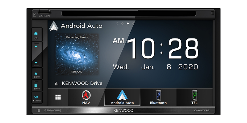 Kenwood DNX577S In Dash Car 6.8" WVGA Navigation/DVD Receiver, Apple CarPlay, Garmin Navigation