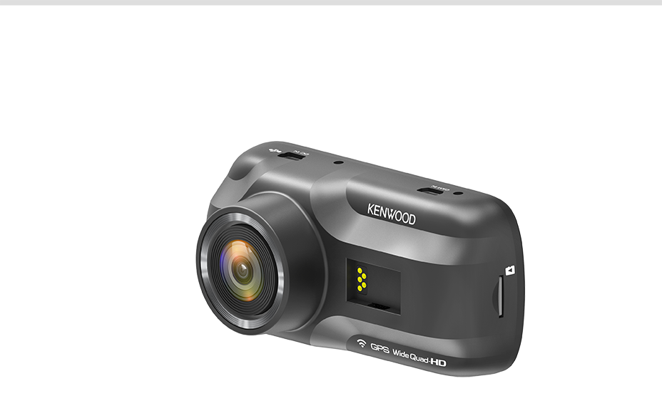 Kenwood DRV-A501WDP Dual Camera package 3.7 Megapixel* Wide Quad Hi-Vision (Front Camera) and 2.0 Megapixel High-Vision (Rear Camera)