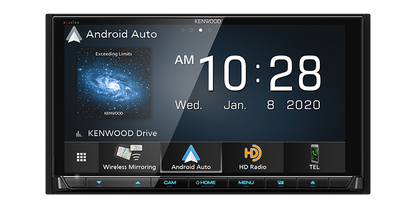 Kenwood DDX9707S 6.95" Car DVD Receiver Wireless Android Auto, Apple CarPlay, USB Mirroring