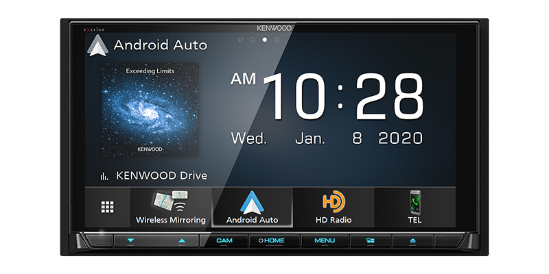 Kenwood DDX9707S 6.95" Car DVD Receiver Wireless Android Auto, Apple CarPlay, USB Mirroring