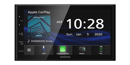 Kenwood DMX47S Digital Media Receiver 6.8" Touch Screen Apple CarPlay Android Auto, Bluetooth