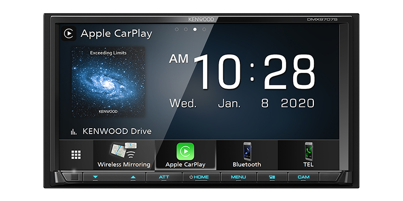 Kenwood DMX9707S 2-DIN 6.95" Touch Screen In Dash Media Receiver Bluetooth CarPlay Android Auto