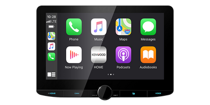 Kenwood DMX1037S 10/1" In Dash MultiMedia Receiver Apple CarPlay and Android Auto, Bluetooth, Wifi