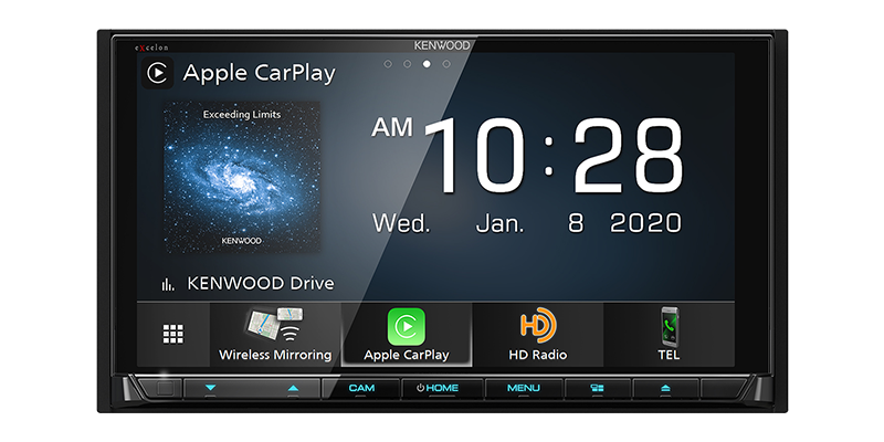 Kenwood DDX9707S 6.95" Car DVD Receiver Wireless Android Auto, Apple CarPlay, USB Mirroring