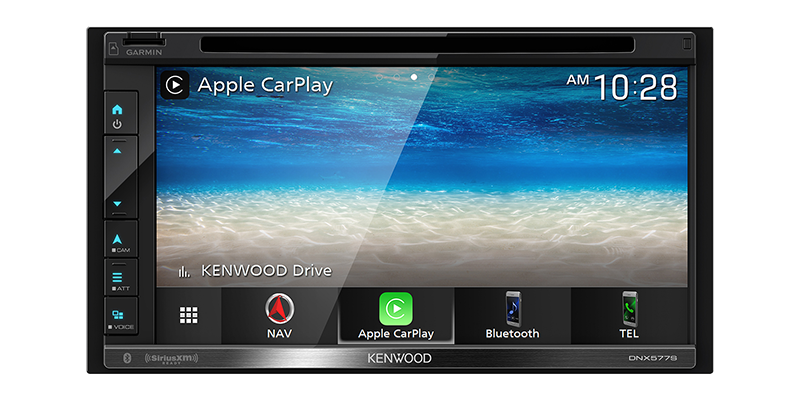 Kenwood DNX577S In Dash Car 6.8" WVGA Navigation/DVD Receiver, Apple CarPlay, Garmin Navigation