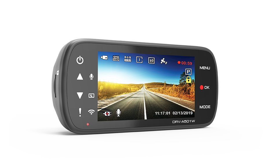 Kenwood DRV-A501WDP Dual Camera package 3.7 Megapixel* Wide Quad Hi-Vision (Front Camera) and 2.0 Megapixel High-Vision (Rear Camera)