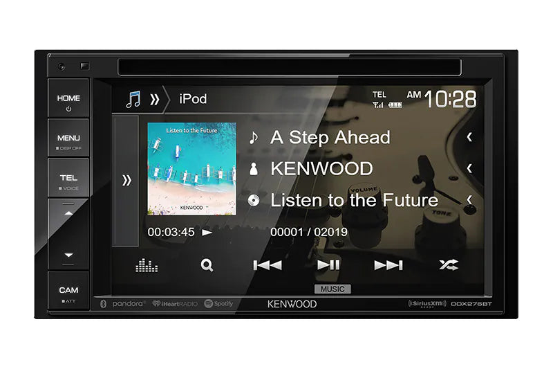 Kenwood DDX276BT DVD Receiver 6.2" Touch Screen 2-DIN USB Rear View Camera Input Bluetooth