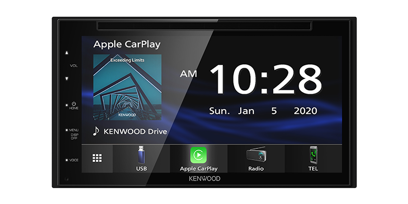 Kenwood DDX5707S DVD Receiver with 6.8" WVGA Monitor Touch Panel Apple CarPlay and Android Auto