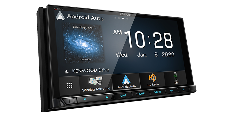 Kenwood DDX9707S 6.95" Car DVD Receiver Wireless Android Auto, Apple CarPlay, USB Mirroring