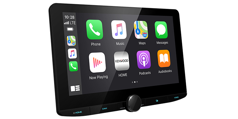 Kenwood DMX1037S 10/1" In Dash MultiMedia Receiver Apple CarPlay and Android Auto, Bluetooth, Wifi