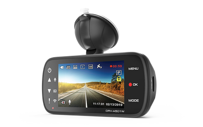 Kenwood DRV-A501WDP Dual Camera package 3.7 Megapixel* Wide Quad Hi-Vision (Front Camera) and 2.0 Megapixel High-Vision (Rear Camera)