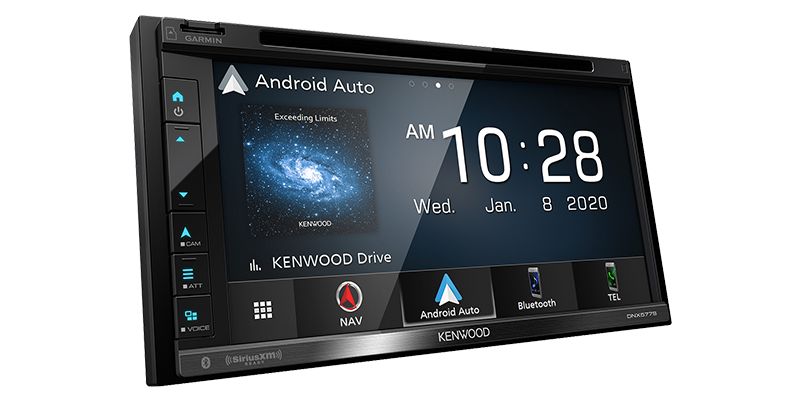 Kenwood DNX577S In Dash Car 6.8" WVGA Navigation/DVD Receiver, Apple CarPlay, Garmin Navigation