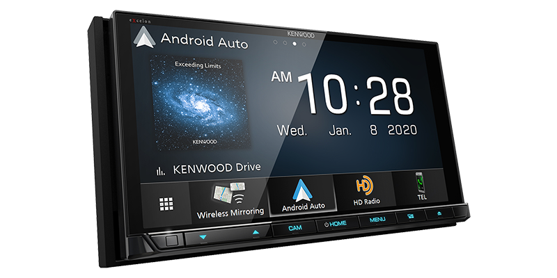 Kenwood DDX9707S 6.95" Car DVD Receiver Wireless Android Auto, Apple CarPlay, USB Mirroring