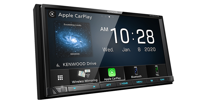 Kenwood DMX9707S 2-DIN 6.95" Touch Screen In Dash Media Receiver Bluetooth CarPlay Android Auto
