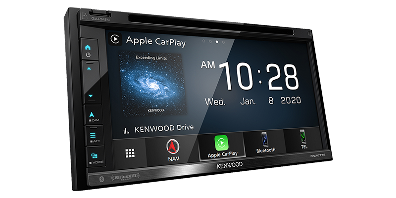 Kenwood DNX577S In Dash Car 6.8" WVGA Navigation/DVD Receiver, Apple CarPlay, Garmin Navigation