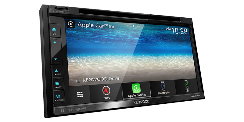 Kenwood DNX577S In Dash Car 6.8" WVGA Navigation/DVD Receiver, Apple CarPlay, Garmin Navigation