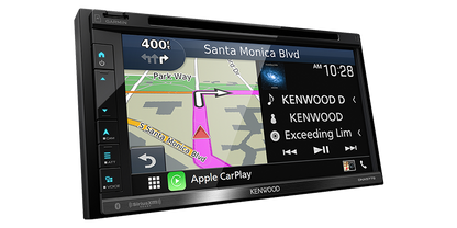 Kenwood DNX577S In Dash Car 6.8" WVGA Navigation/DVD Receiver, Apple CarPlay, Garmin Navigation